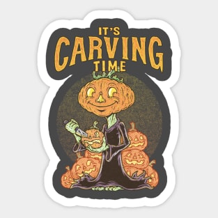 CARVING TIME Sticker